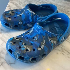 Blue Shark Classic Crocs